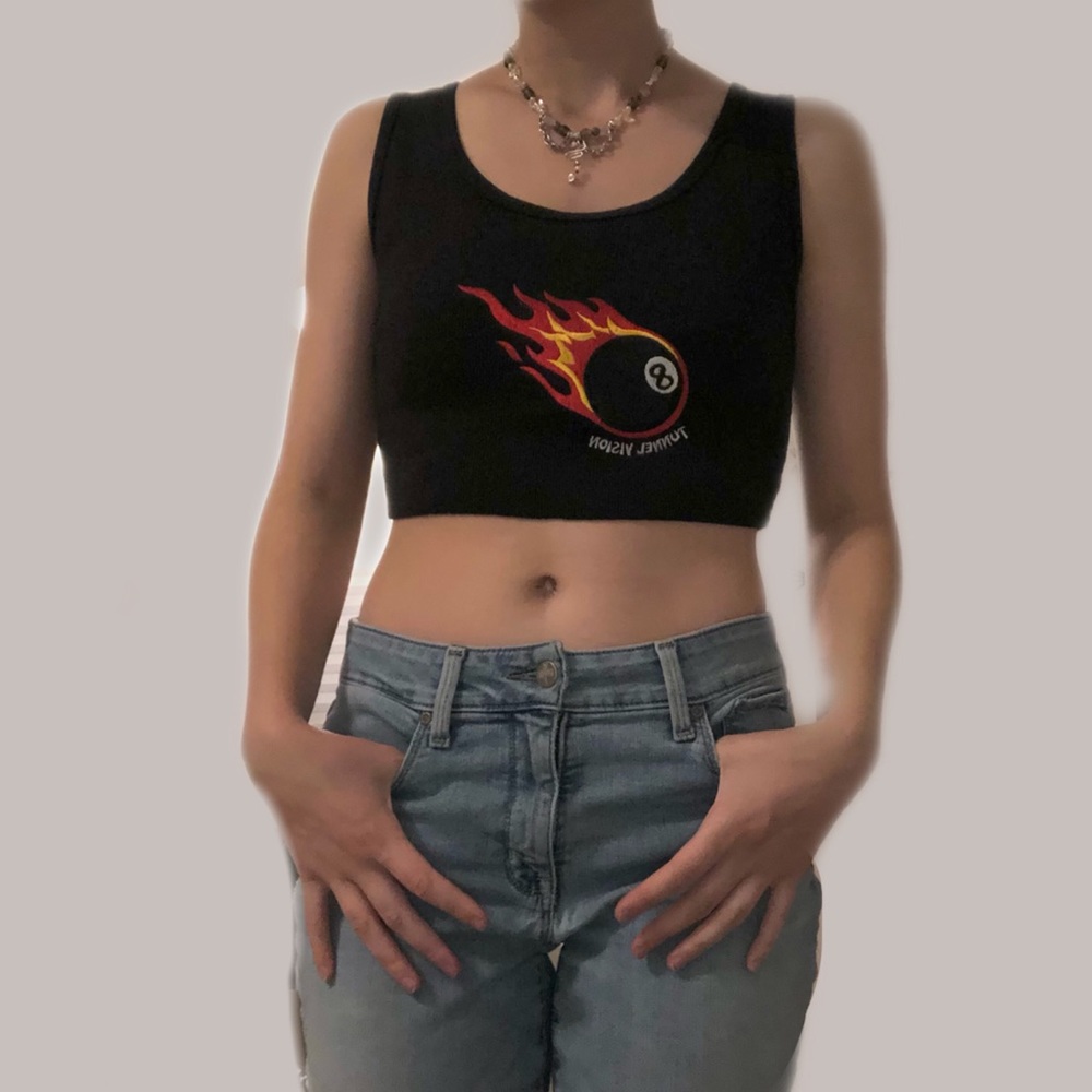 Black 8ball tunnel vision tank top